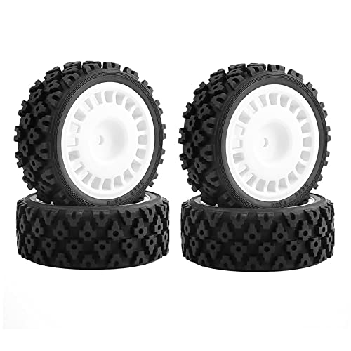 Orolotay 4 StüCk Gummi Reifen Rad Reifen für XV-01 XV01 TA06 TT-01 TT-02 PTG-2 1/10 RC Auto Upgrades ZubehöR Teile,1 von Orolotay
