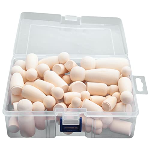 Orolotay HöLzerne Peg Dolls, 56PCS Unvollendete Dekorative DIY Angel Tiny Doll Bodies Gemalte NatüRliche Menschen mit HüTen Orolotay HöLzerne Peg Dolls, 56PCS Unvollendete Dekorative DIY Angel Tiny Doll Bodies Gemalte NatüRliche Menschen mit HüTen von Orolotay
