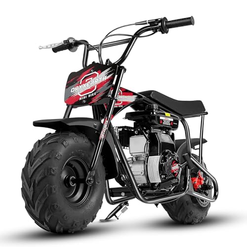 Oryxearth 105CC 4-Takt Dirt Bike Pocket Bike, Kinder Crossbike Benzin bis 40 km/h, Kinder Dirtbike, Motocross Motorrad, DIY-Aufkleber Mini Motorrad ab 13 Jahre (Rose) von Oryxearth