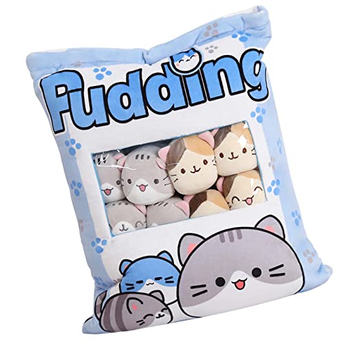 Niedliches Snack Kissen | Plüsch-Snackkissen mit 8 abnehmbaren Plüsch-Spielzeugen | Plüschkissen für Katzen, Pudding, Pudding, Deko, abnehmbar, Puppen Niedliches Snack Kissen | Plüsch-Snackkissen mit 8 abnehmbaren Plüsch-Spielzeugen | Plüschkissen für Katzen, Pudding, Pudding, Deko, abnehmbar, Puppen von Oseczmut