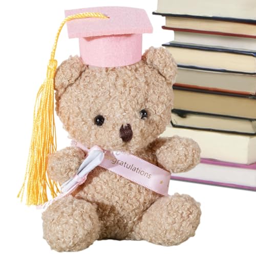 Oseczmut Abschluss Bär Kuscheltier, 5.1 Zoll Plüsch Abschlussbär Mit, Te- Plüschbär Mit Doktorhut, Flauschiger Spielzeug Weich Für Mädchen Geschenke von Oseczmut
