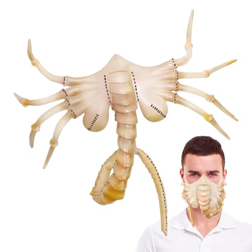 Oseczmut Alien Facehugger Maske | Alien Face Hugger Maske | Gruselige Latexmasken Xenomorphs Facehuggers | Alien Facehugger Horrorfilm Cosplay Masken von Oseczmut