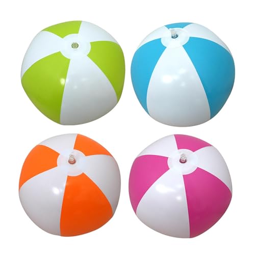 Oseczmut Aufblasbare Strandballons, aufblasbare Poolballons | 4 Regenbogenbälle für - Regenbogen-Pool-Wasserspiele, Sommer-Pool-Partyzubehör für von Oseczmut