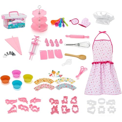 Oseczmut Backset für , Chef-Set für, Kochset für | Koch- und Backspielzeug-Set für 64-teilig, Backset für Mädchen und Jungen Oseczmut Backset für , Chef-Set für, Kochset für | Koch- und Backspielzeug-Set für 64-teilig, Backset für Mädchen und Jungen von Oseczmut