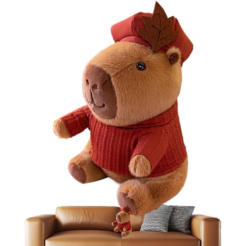 Oseczmut Capybara Plüschtier, Capybara, Capybara aus Plüsch, umarmt das Kissen | Capybara Plüschtier, Capybara Plüschtier, Capybara Plüschkissen für Mädchen von Oseczmut