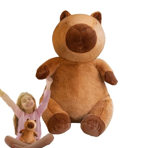 Oseczmut Capybara Plüschtier, Capybara Plüschtier, luxuriöses Plüschtier Capybara – weiches Kissen, sitzendes Design, Plüschtier von Oseczmut