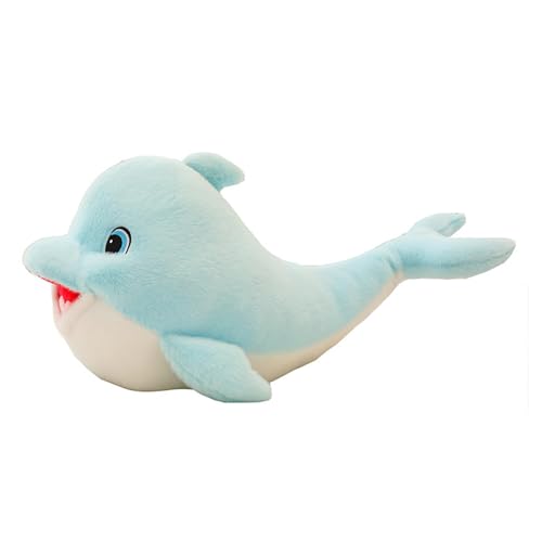 Oseczmut Delfin-Spielzeug, Delfin-Plüschtier – Dekoratives Delfin-Spielzeug aus Plüsch – Plüschtiere in Form eines Delfins, weiches Kuschelkissen für Mädchen, Kissen von Oseczmut