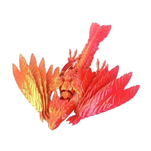 Oseczmut Drache bedruckt, -Spielzeug – flexibles sensorisches Spielzeug, Drachenspielzeug, Drachenspielzeug mit Federn, Dekoration für Büro zu Hause, für und Mädchen Oseczmut Drache bedruckt, -Spielzeug – flexibles sensorisches Spielzeug, Drachenspielzeug, Drachenspielzeug mit Federn, Dekoration für Büro zu Hause, für und Mädchen von Oseczmut