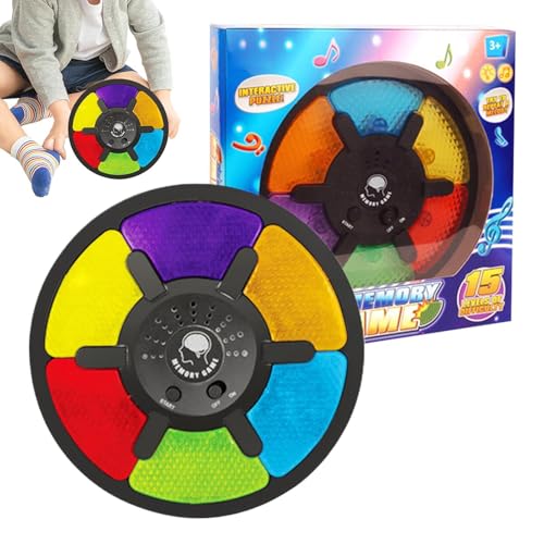 Oseczmut Elektronisches Memory-Spiel mit Lichtern, beleuchtetes Memory-Spiel – Memory-Spiel Light Up Brain Elektronisches Spiel – Interaktives Gesellschaftsspiel Farbe Classic Challenge Toy von Oseczmut