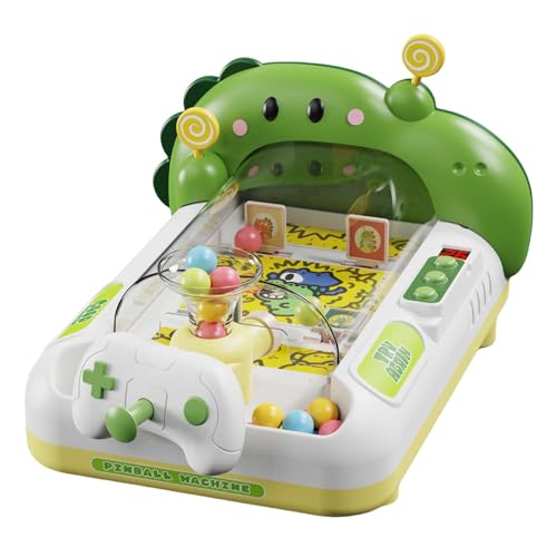 Oseczmut Flipper Miniatur, Flipper-Spielzeug – Spielarcade-Maschine aus Marmor mit Musik und Licht | Interaktives Spielzeug, Lernspielmaschinen für Kinder von 3 bis 6 Jahren von Oseczmut
