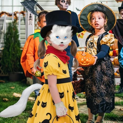 Oseczmut Halloween Maske Für Erwachsene - Katzengesichtsmaske als Tierkostüm für Feste und Partys - Cosplay Kostüm, Halloween Zubehör, Foto Requisiten für Damen und Herren, Party Maskerade Oseczmut Halloween Maske Für Erwachsene - Katzengesichtsmaske als Tierkostüm für Feste und Partys - Cosplay Kostüm, Halloween Zubehör, Foto Requisiten für Damen und Herren, Party Maskerade von Oseczmut
