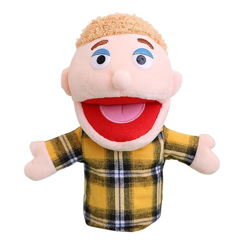 Oseczmut Handpuppe für die Familie, Vorschule, Familienpuppe, Plüschpuppe, Narrative | Interaktive Handpuppe für Simulationsspiel, Handpuppe in der Schule mit beweglichem Mund für von Oseczmut