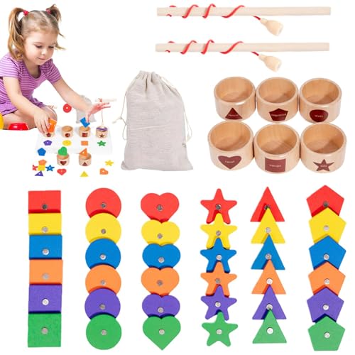 Oseczmut Magnetisches Angelspielzeug aus Holz, magnetisches Angelspielzeug – Angelspiel passend zum Sortieren von Puzzleformen – Angelspiel aus buntem Holz, Vorschule Lernen, Puzzle für Oseczmut Magnetisches Angelspielzeug aus Holz, magnetisches Angelspielzeug – Angelspiel passend zum Sortieren von Puzzleformen – Angelspiel aus buntem Holz, Vorschule Lernen, Puzzle für von Oseczmut