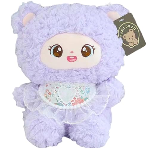 Oseczmut Niedliche Plüschtiere für Mädchen, niedliches Plüschspielzeug, gefülltes Schlafkissen, kleines Cartoon-Plüschkissen, 25,4 cm, Spielzeug mit Lätzchen für Freundin, Freund, Oseczmut Niedliche Plüschtiere für Mädchen, niedliches Plüschspielzeug, gefülltes Schlafkissen, kleines Cartoon-Plüschkissen, 25,4 cm, Spielzeug mit Lätzchen für Freundin, Freund, von Oseczmut