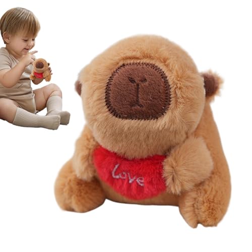 Oseczmut Niedlicher Plüsch-Schlüsselanhänger, Capybara Schlüsselanhänger | Cute Capybara Tasche Charme Plüsch | Sammler aus weichem Plüsch | Rucksack-Schlüsselanhänger, Taschenanhänger Oseczmut Niedlicher Plüsch-Schlüsselanhänger, Capybara Schlüsselanhänger | Cute Capybara Tasche Charme Plüsch | Sammler aus weichem Plüsch | Rucksack-Schlüsselanhänger, Taschenanhänger von Oseczmut