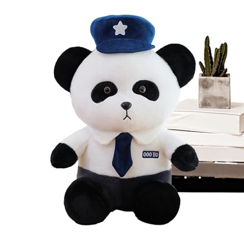 Oseczmut Panda aus Plüsch, Panda aus Plüsch, Panda-Kissen mit Hut und Krawatte | Tier, weicher und bequemer Schlafbegleiter für Jungen und Mädchen, Heimdekoration Oseczmut Panda aus Plüsch, Panda aus Plüsch, Panda-Kissen mit Hut und Krawatte | Tier, weicher und bequemer Schlafbegleiter für Jungen und Mädchen, Heimdekoration von Oseczmut