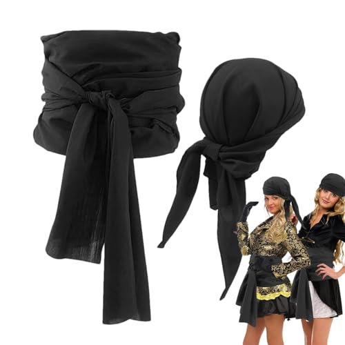 Oseczmut Piratenhut, Halloween Piraten-Cosplay | Komplettes Piraten-Outfit mit weichem Stirnband - Weiches Piraten-Gürtelband für Cosplay, Kostümpartys, Oseczmut Piratenhut, Halloween Piraten-Cosplay | Komplettes Piraten-Outfit mit weichem Stirnband - Weiches Piraten-Gürtelband für Cosplay, Kostümpartys, von Oseczmut