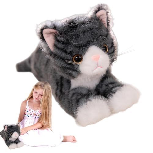 Oseczmut Plüsch-Katze, Plüschtiere, Plüschtiere in Form einer Katze, weich, dekoratives Zubehör für den Innenbereich, lebendige Bettdekorationen für Oseczmut Plüsch-Katze, Plüschtiere, Plüschtiere in Form einer Katze, weich, dekoratives Zubehör für den Innenbereich, lebendige Bettdekorationen für von Oseczmut