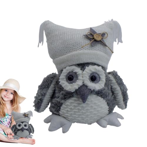 Oseczmut Plüscheule, Eule Plushie – Plüschtiere Eule | Plüschtiere Eule | Plüschtiere Eule weiches Tier 9,5 Zoll (24,6 cm) Plüschkissen für Erwachsene, Mädchen und Jungen von Oseczmut