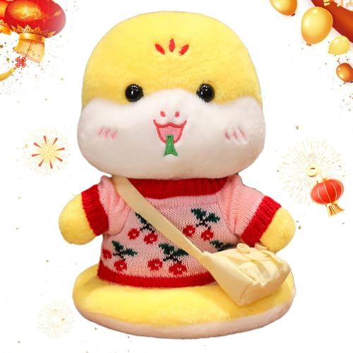 Oseczmut Plüschschlangen, Plüschtier, Schlange, Plüsch-Maskottchen 11 Zoll | Chinesische Schlangenplüsche, Maskottchen des Jahres 2025 der Schlange, Plüschtiere Oseczmut Plüschschlangen, Plüschtier, Schlange, Plüsch-Maskottchen 11 Zoll | Chinesische Schlangenplüsche, Maskottchen des Jahres 2025 der Schlange, Plüschtiere von Oseczmut