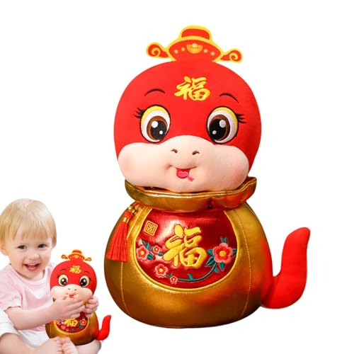 Oseczmut Plüschspielzeug Schlange, Schlangen aus Plüsch | Plüsch-Maskottchen in Form eines Schlangeneis, 11 Zoll | Chinesisches Tierspielzeug, stehende Schlange, Plüschtier für die von Oseczmut
