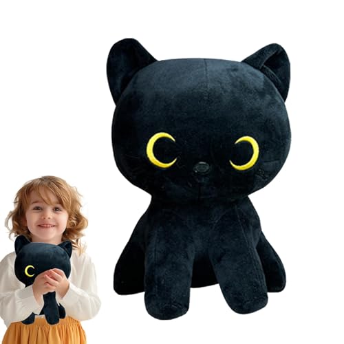 Oseczmut Plüschspielzeug schwarze Katze, Plüschkissen, schwarze Katze | Plüschtier schwarze Katze | Plüschtier schwarze Katze, hautfreundlich, für Schlafzimmer, Sofa, Tisch, Dekoration Oseczmut Plüschspielzeug schwarze Katze, Plüschkissen, schwarze Katze | Plüschtier schwarze Katze | Plüschtier schwarze Katze, hautfreundlich, für Schlafzimmer, Sofa, Tisch, Dekoration von Oseczmut