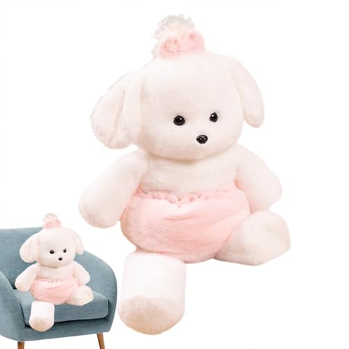 Oseczmut Plüschtier Elefant, Plüschtier Fuchs | 43,8 cm (17,7 Zoll) weißer Hund Elefant Blau Fuchs Orange Cartoon Plüschtiere | Plüschspielzeug Familie Zoo, Plüschtiere für von Oseczmut