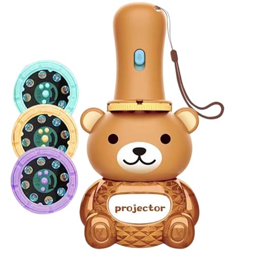 Oseczmut Projektor-Taschenlampe für Kinder | Projektor Geschichte Kinder mit 24 Bildern | Spielzeug Taschenlampe, Projektor, Kinder, Schlafen, Geschichte, Projektorlampe, Projektor für Kinder von Oseczmut