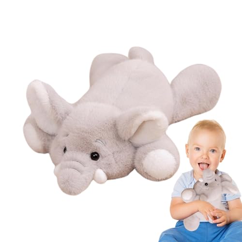 Oseczmut Puppe aus Plüsch, Elefant, niedliches Elefanten-Spielzeug – interaktives Kissen für Umarmungspuppe, Kuschelkissen aus Plüsch, Elefant, für Schlafzimmer, Wohnzimmer, Auto, von Oseczmut