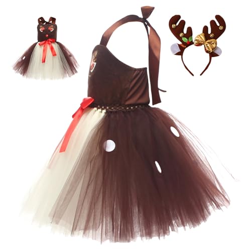 Oseczmut Rentier-Stirnband für Weihnachtskleid mit Stirnband – Zubehör für Rentier-Kleidung, Prinzessinnen-Outfit für Weihnachten, Thementreffen, Mädchen Oseczmut Rentier-Stirnband für Weihnachtskleid mit Stirnband – Zubehör für Rentier-Kleidung, Prinzessinnen-Outfit für Weihnachten, Thementreffen, Mädchen von Oseczmut