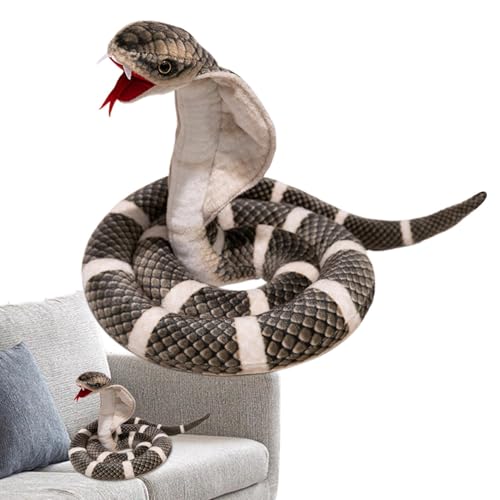 Oseczmut Schlange Plushie, Plüschschlange – kreative Horrorschlange aus Plüsch, Schlange aus Plüsch, Plüschtier für die Heimdekoration, zartes Plüschspielzeug Oseczmut Schlange Plushie, Plüschschlange – kreative Horrorschlange aus Plüsch, Schlange aus Plüsch, Plüschtier für die Heimdekoration, zartes Plüschspielzeug von Oseczmut