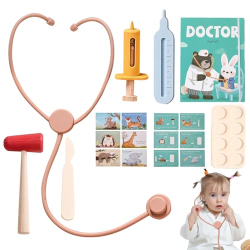 Oseczmut Spielset für Arzt, Rollenspiel des Arztes für Kinder | 36 x Hospital Cosplay Stethoskop Zubehör für Vorschule Lernen Oseczmut Spielset für Arzt, Rollenspiel des Arztes für Kinder | 36 x Hospital Cosplay Stethoskop Zubehör für Vorschule Lernen von Oseczmut