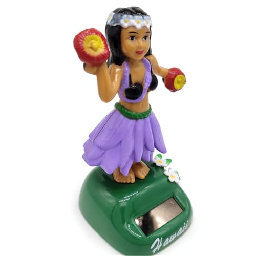 Oseczmut Wackelköpfe für Dashboards | Niedlicher Wackelkopf für das Armaturenbrett im Auto - Lustiges Armaturenbrett-, Hawaii Solar Dancing Girl für Auto-Armaturenbrett-Zuhause, Hawaii-Geschenke von Oseczmut