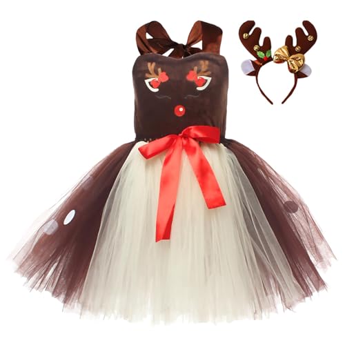 Oseczmut Weihnachtskleidungszubehör für Rentier-Stirnband-Kostüm für | Rentier-Anzieh-Set für Prinzessinnen-Outfit mit Stirnband für Weihnachten, Thementreffen, Mädchen Oseczmut Weihnachtskleidungszubehör für Rentier-Stirnband-Kostüm für | Rentier-Anzieh-Set für Prinzessinnen-Outfit mit Stirnband für Weihnachten, Thementreffen, Mädchen von Oseczmut