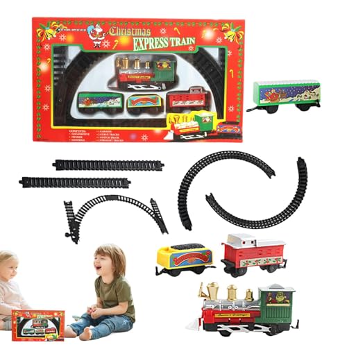 Oseczmut Weihnachtszug Spielzeug Mit Schienen | Lustige Weihnachtszug Spielzeug,Festliches Elektrisches Spiel Für Zuhause Familienfeier Mädchen Oseczmut Weihnachtszug Spielzeug Mit Schienen | Lustige Weihnachtszug Spielzeug,Festliches Elektrisches Spiel Für Zuhause Familienfeier Mädchen von Oseczmut