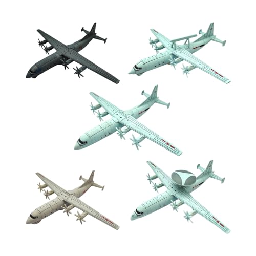 5X Flugzeugmodell im Maßstab 1:240 zum Sammeln, Lernspielzeug, Flugzeug-Puzzlespielzeug, Miniatur-Gebäudemodellbausätze für Kindergeschenke von Oshhni
