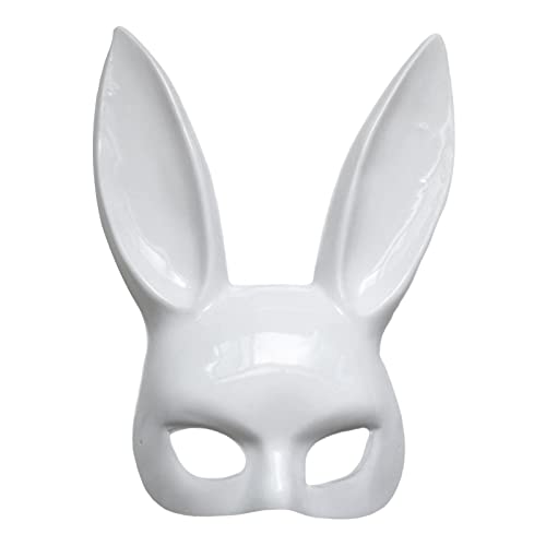 Oshhni Hasenmaske mit langen Ohren, Hasenmaske, Kostüm für Erwachsene, Gesichtsbedeckung, Maskerade, Hasenmaske, für Festival, Geburtstag, Cosplay, Oshhni Hasenmaske mit langen Ohren, Hasenmaske, Kostüm für Erwachsene, Gesichtsbedeckung, Maskerade, Hasenmaske, für Festival, Geburtstag, Cosplay, von Oshhni