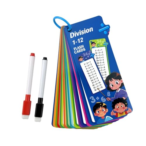 Oshhni 0-12 Tischmathematikkarten mit 2 trockenen Stiften 8x18cm mit Bindemittel tragbarer Home Learning Aids, Division Oshhni 0-12 Tischmathematikkarten mit 2 trockenen Stiften 8x18cm mit Bindemittel tragbarer Home Learning Aids, Division von Oshhni