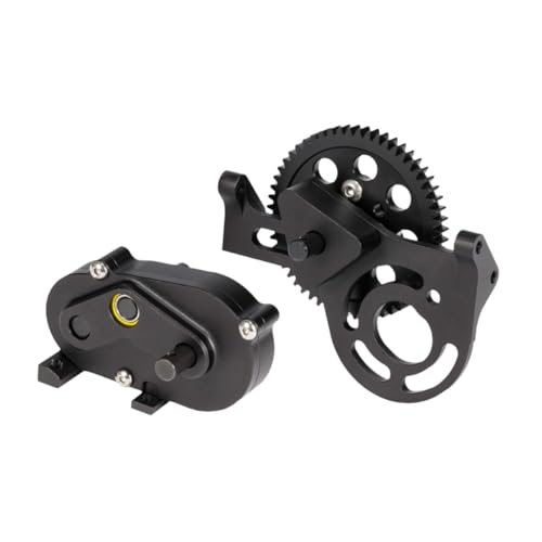Oshhni 1/10 RC Car RC Getriebe Vordere Heck -Zubehör Fahrzeug RC Set vordere Metallgetriebe für Ersatzteile ersetzt, Schwarz von Oshhni