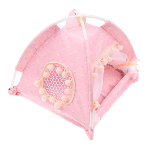 Oshhni 1/12 Dollhouse Prinzessin Zelt Mini Kinder Spielen Zelt DIY Accessoire vor, Playhouse -Modell für Landschaftsdekorhandhand zu von Oshhni