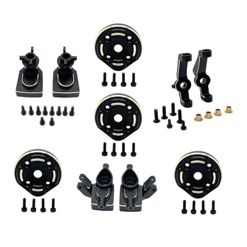 Oshhni 1/12 Lenkbecher, Getriebeabdeckungsteile, DIY-Zubehör, Ersatzteile, Messing-Lenknabe fürfür H12P H12Y, Modellautos von Oshhni