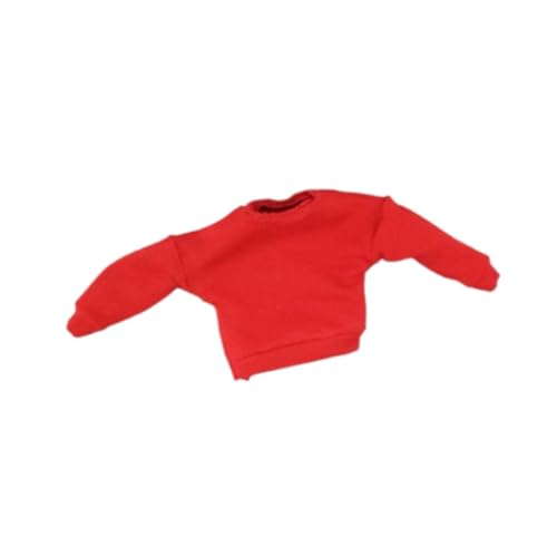Oshhni 1/12 Puppengestricke Pullover Dress -up Educational for Kids Puppenzubehör Kostüme Puppenkleidung für 6 Zoll Actionfigur, Rot Oshhni 1/12 Puppengestricke Pullover Dress -up Educational for Kids Puppenzubehör Kostüme Puppenkleidung für 6 Zoll Actionfigur, Rot von Oshhni