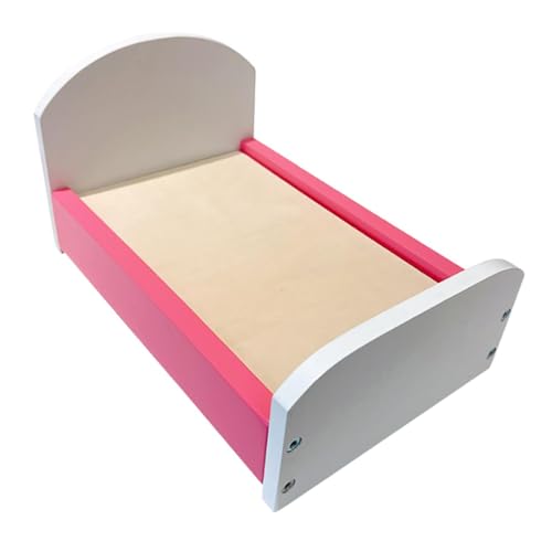 Oshhni 1/12 Skala Dollhouse Bettdekoration Accessoire Rollenspiele Miniaturmöbel Miniatur -Einzelbett für Schlafzimmerzubehör, Rosa Oshhni 1/12 Skala Dollhouse Bettdekoration Accessoire Rollenspiele Miniaturmöbel Miniatur -Einzelbett für Schlafzimmerzubehör, Rosa von Oshhni