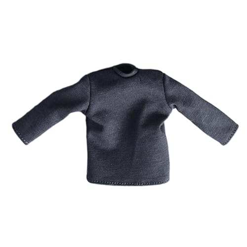 Oshhni 1/12 Skala Langarm Shirts Pullover Outfit Kostüm Puppe Casual Grundlegende Top für 6 Zoll Männliche Puppe, Grau Oshhni 1/12 Skala Langarm Shirts Pullover Outfit Kostüm Puppe Casual Grundlegende Top für 6 Zoll Männliche Puppe, Grau von Oshhni