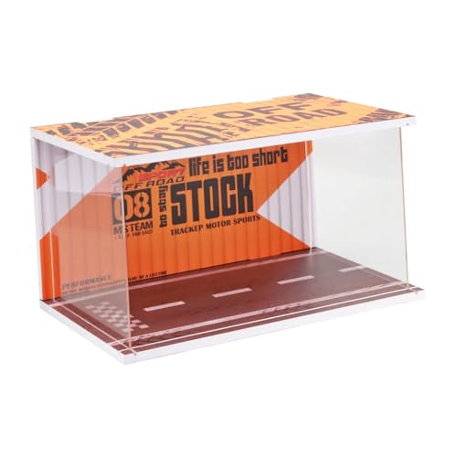 Oshhni 1/24 Fahrzeugmodell Displaykoffer mit Licht für Sportwagengeschenke Sammler von Oshhni