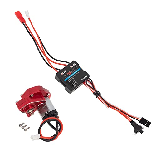 Oshhni 1/24 RC Motor ESC Set Elektronischer Drehzahlregler für Axi00002 Jlu Zubehör Raupenfahrzeuge RC Auto, Rot Oshhni 1/24 RC Motor ESC Set Elektronischer Drehzahlregler für Axi00002 Jlu Zubehör Raupenfahrzeuge RC Auto, Rot von Oshhni
