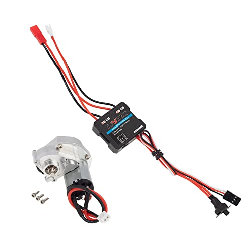 Oshhni 1/24 RC Motor ESC Set Elektronischer Drehzahlregler für Axi00002 Jlu Zubehör Raupenfahrzeuge RC Auto, Silber Oshhni 1/24 RC Motor ESC Set Elektronischer Drehzahlregler für Axi00002 Jlu Zubehör Raupenfahrzeuge RC Auto, Silber von Oshhni