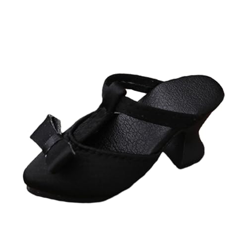 Oshhni 1/4 BJD Puppenschuhe Sandalen Mode Kleid up Zehen High Heels Mädchen Puppenzubehör, Schwarz Oshhni 1/4 BJD Puppenschuhe Sandalen Mode Kleid up Zehen High Heels Mädchen Puppenzubehör, Schwarz von Oshhni
