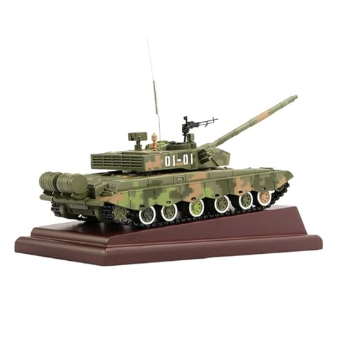 Oshhni 1/40 Panzermodell, chinesische Tischdekor-Kollektion vom Typ Ztz99, gepanzertes Fahrzeugmodell, Kampfpanzer für Jungen, Mädchen und Erwachsene von Oshhni