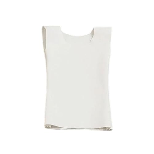 Oshhni 1/6 Actionfigur Kleidung Puppenkostüm Zubehör, Tank Top, lässige, Trendige Damenbekleidung Miniaturkleidung für 12" Frauen, Weiß von Oshhni